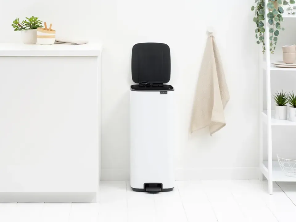 Hot Brabantia Cubo de basura con pedal Bo 30 L, Blanco