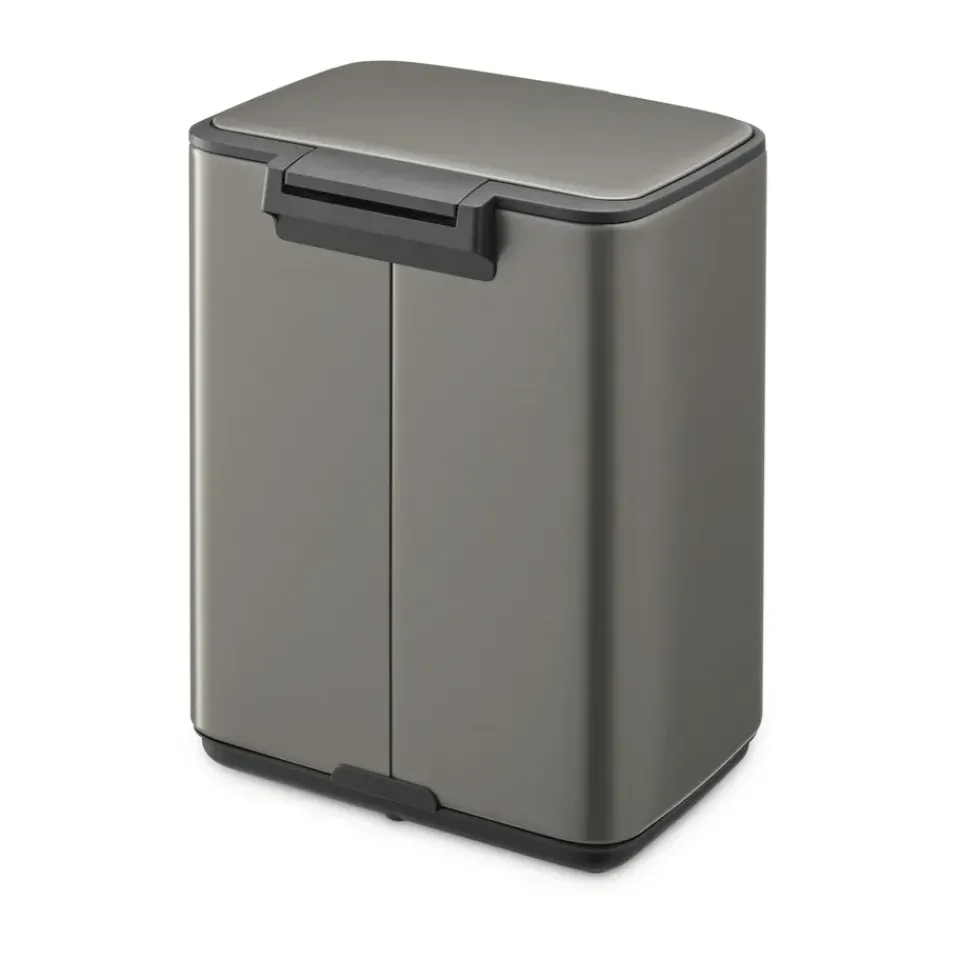 Best Brabantia Cubo de basura con pedal Bo 4 L, Platino Gris
