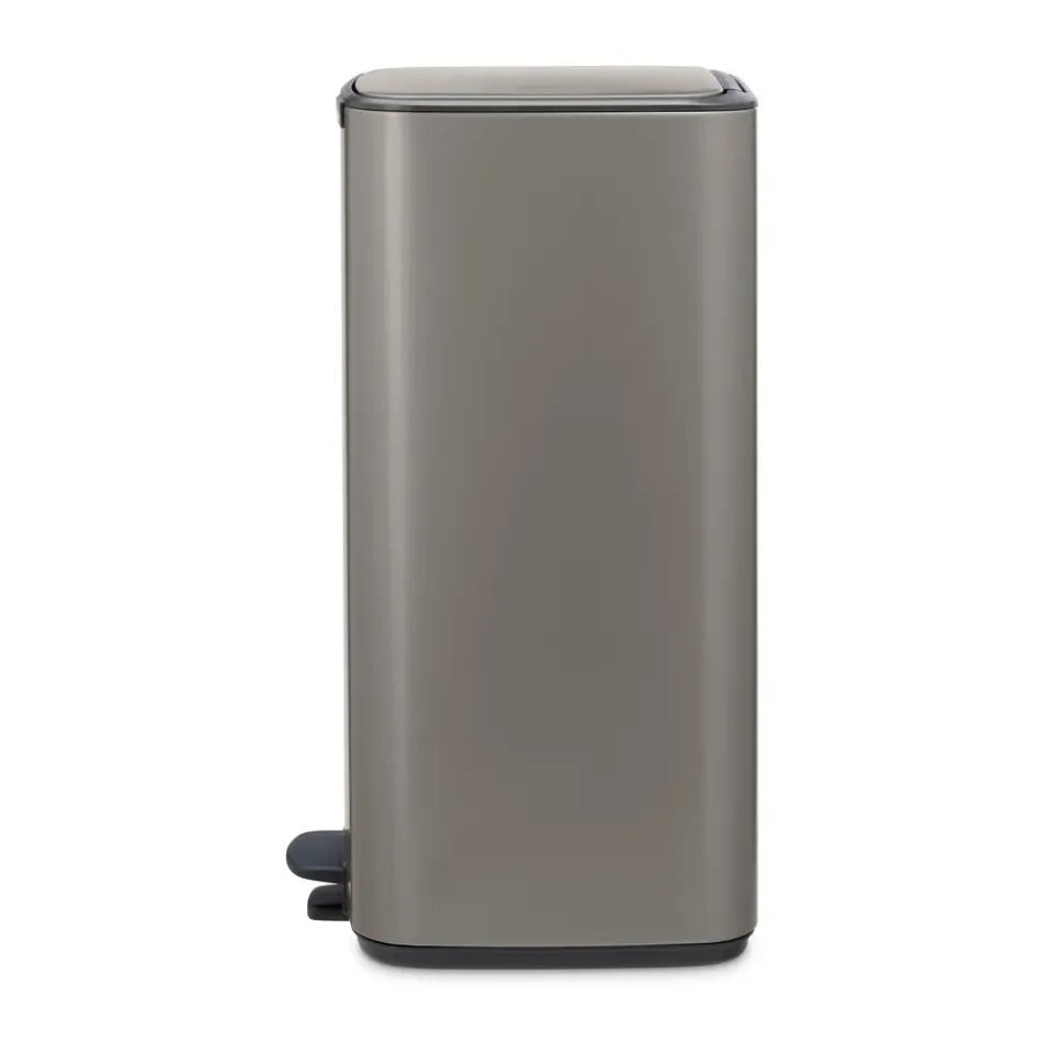 New Brabantia Cubo de basura con pedal Bo 30 L, Platino Gris