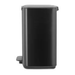 Brabantia Cubo de basura con pedal Bo 12 L, mate Negro