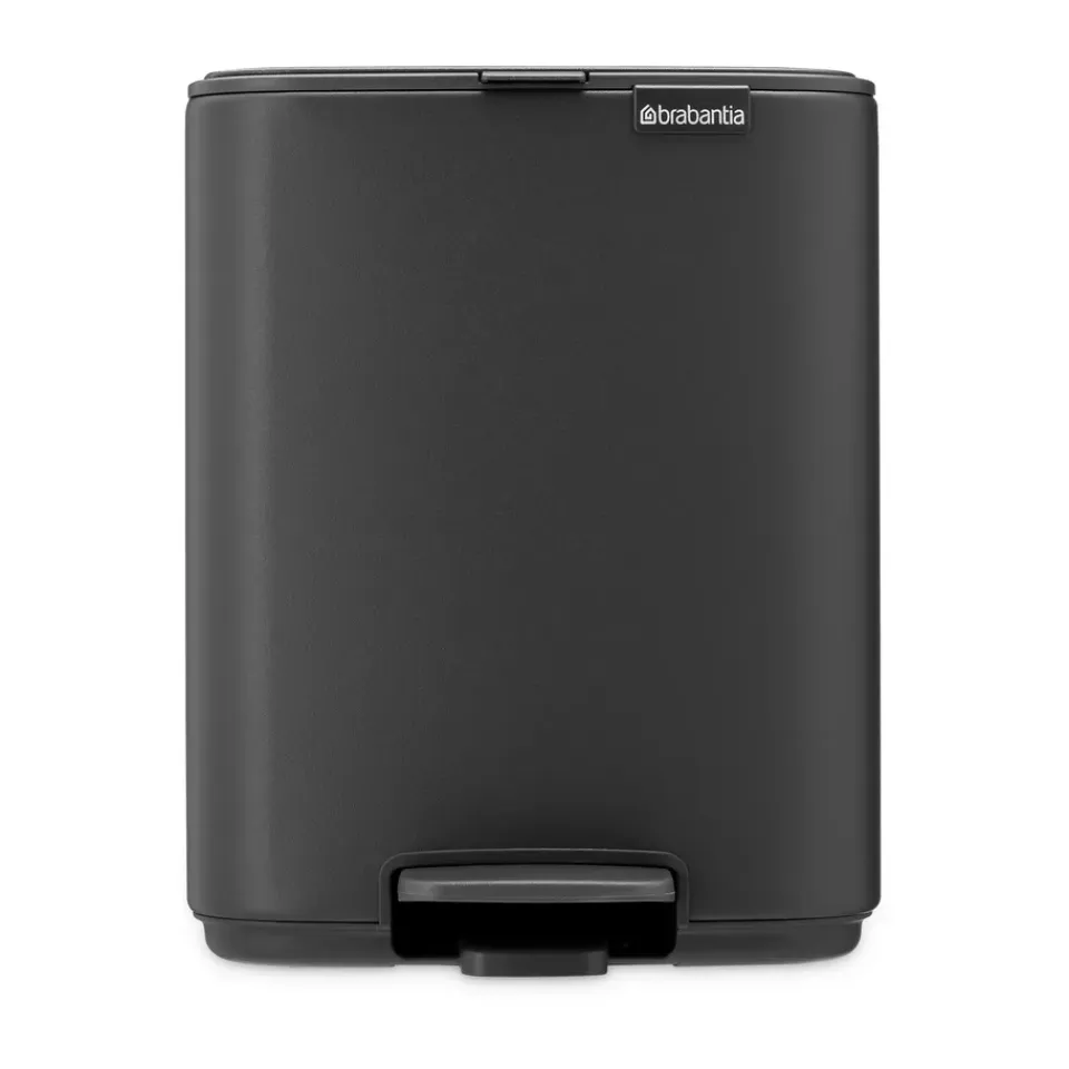 Best Brabantia Cubo de basura con pedal Bo 7 L, Mineral Infinite Grey Gris
