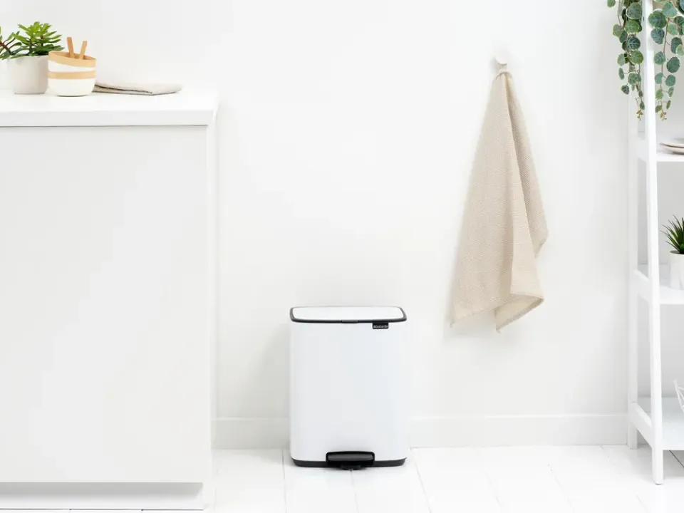 Best Brabantia Cubo de basura con pedal Bo 12 L, Blanco
