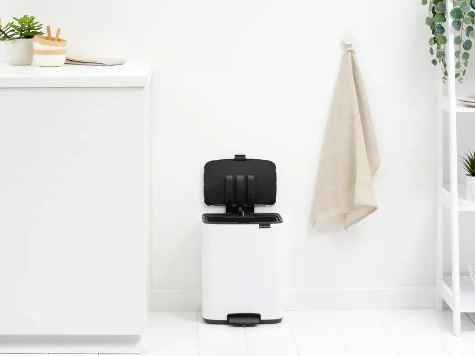 Best Brabantia Cubo de basura con pedal Bo 12 L, Blanco