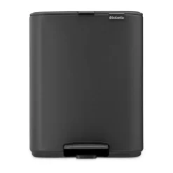 Discount Brabantia Cubo de basura con pedal Bo 12 L, Mineral Infinite Grey Gris