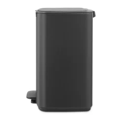 Discount Brabantia Cubo de basura con pedal Bo 12 L, Mineral Infinite Grey Gris