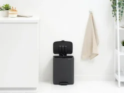 Discount Brabantia Cubo de basura con pedal Bo 12 L, Mineral Infinite Grey Gris