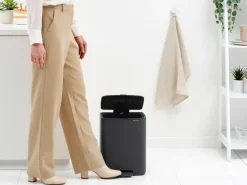 Discount Brabantia Cubo de basura con pedal Bo 12 L, Mineral Infinite Grey Gris