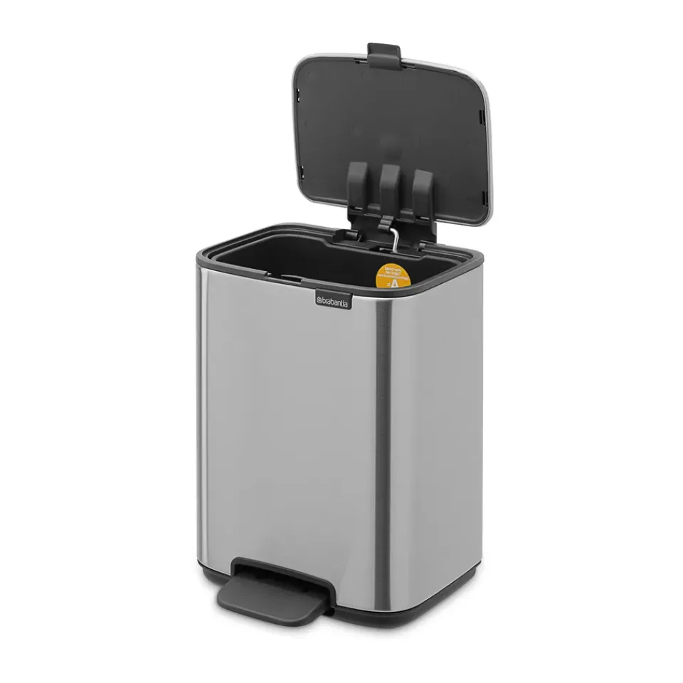 Sale Brabantia Cubo de basura con pedal Bo 4 L, Acero mate antihuellas Plateado