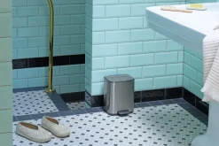 Sale Brabantia Cubo de basura con pedal Bo 4 L, Acero mate antihuellas Plateado
