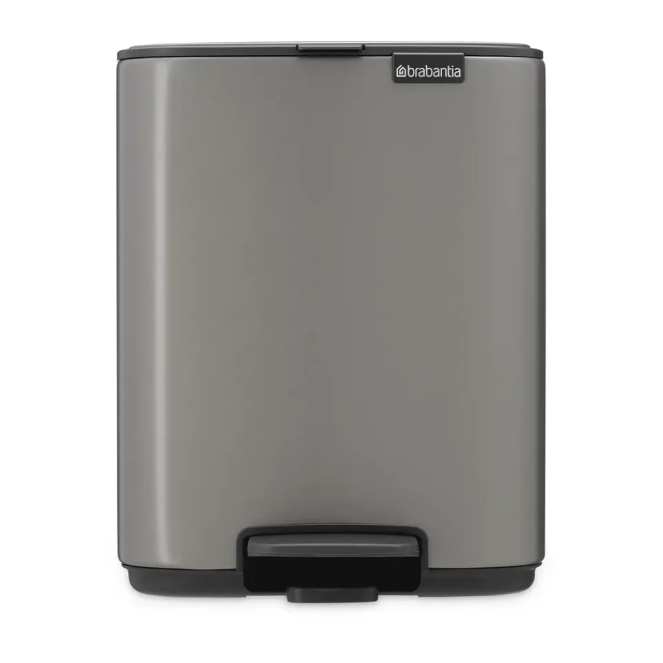 Outlet Brabantia Cubo de basura con pedal Bo 7 L, Platino Gris