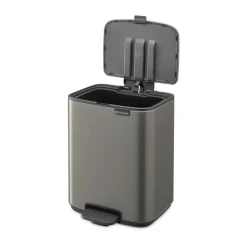 Outlet Brabantia Cubo de basura con pedal Bo 7 L, Platino Gris