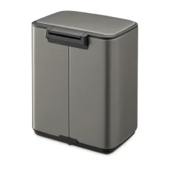 Outlet Brabantia Cubo de basura con pedal Bo 7 L, Platino Gris