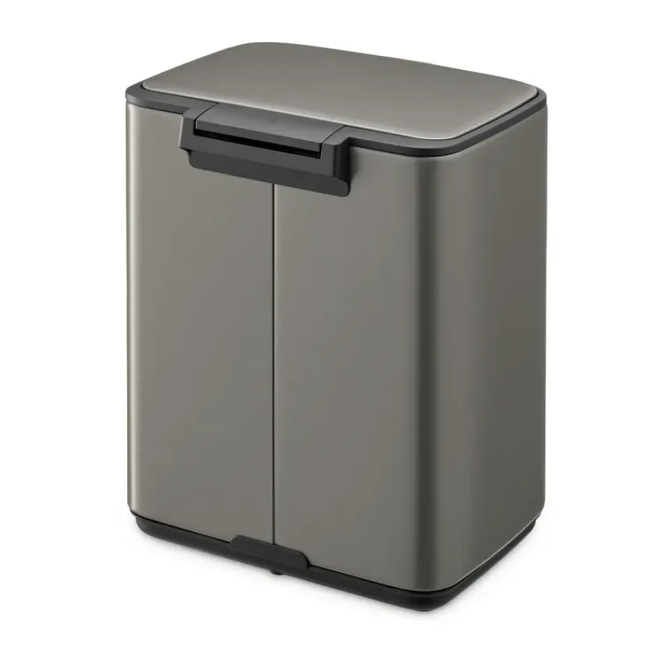 Outlet Brabantia Cubo de basura con pedal Bo 7 L, Platino Gris