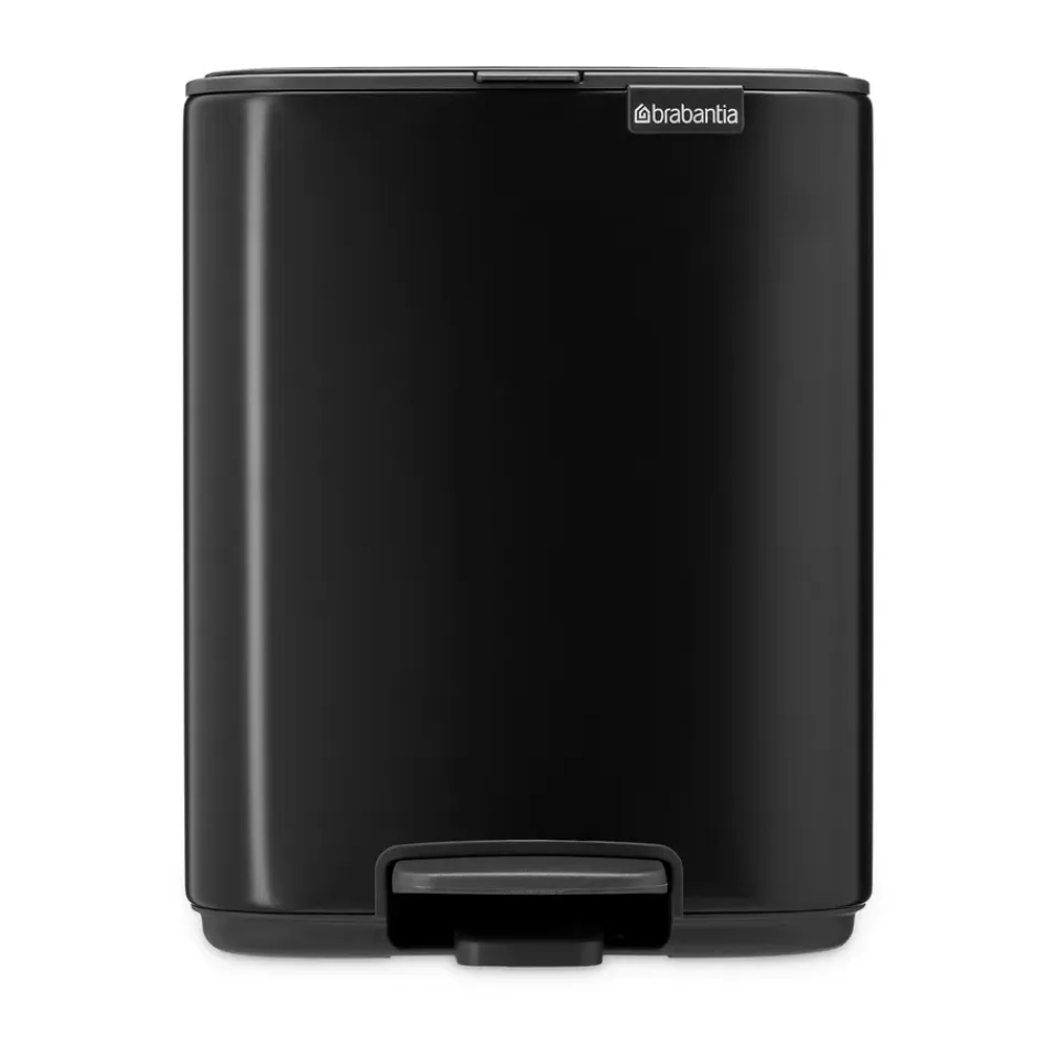 New Brabantia Cubo de basura con pedal Bo 7 L, mate Negro