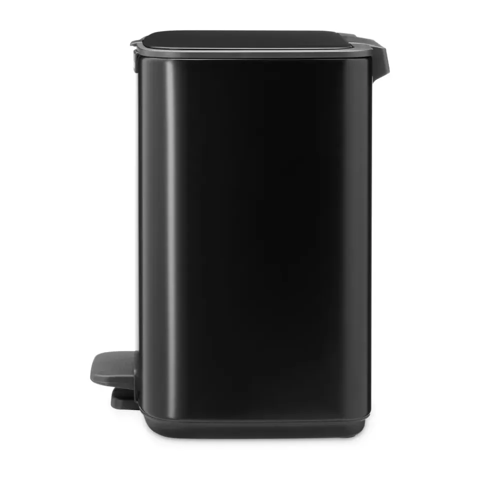 New Brabantia Cubo de basura con pedal Bo 7 L, mate Negro