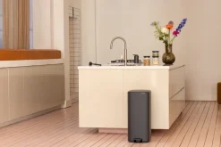 Best Brabantia Cubo de basura con pedal Bo 30 L, Mineral Infinite Grey Gris