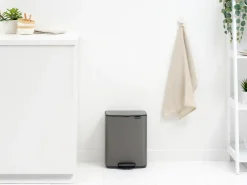 Online Brabantia Cubo de basura con pedal Bo 12 L, Platino Gris