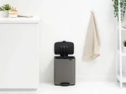 Online Brabantia Cubo de basura con pedal Bo 12 L, Platino Gris