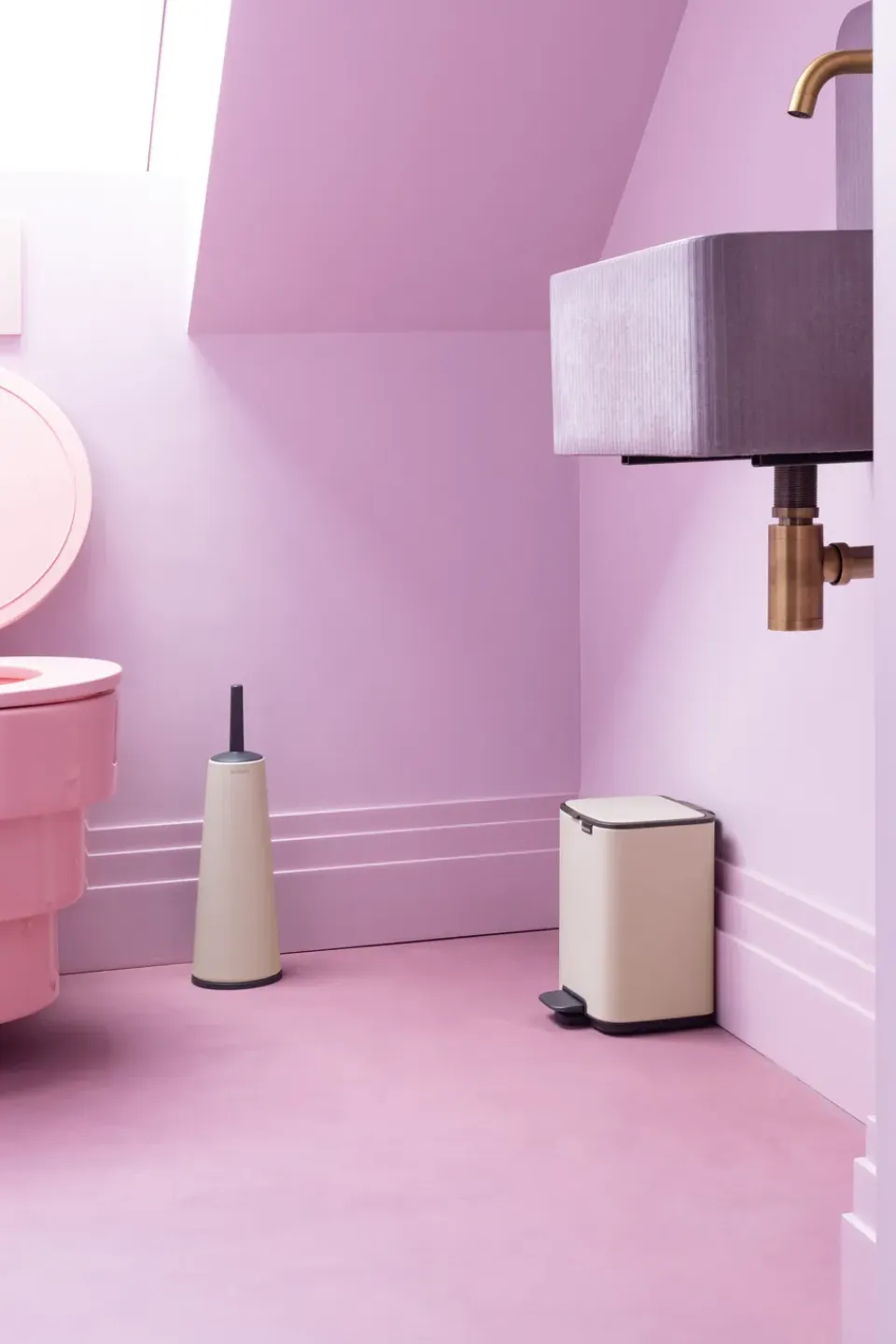 Outlet Brabantia Cubo de basura con pedal Bo 4 L, suave Beige