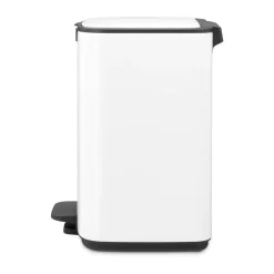 Brabantia Cubo de basura con pedal Bo 7 L, Blanco