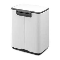 Brabantia Cubo de basura con pedal Bo 7 L, Blanco