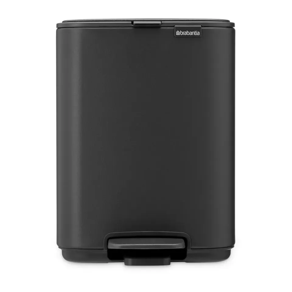 New Brabantia Cubo de basura con pedal Bo 4 L, Mineral Infinite Grey Gris