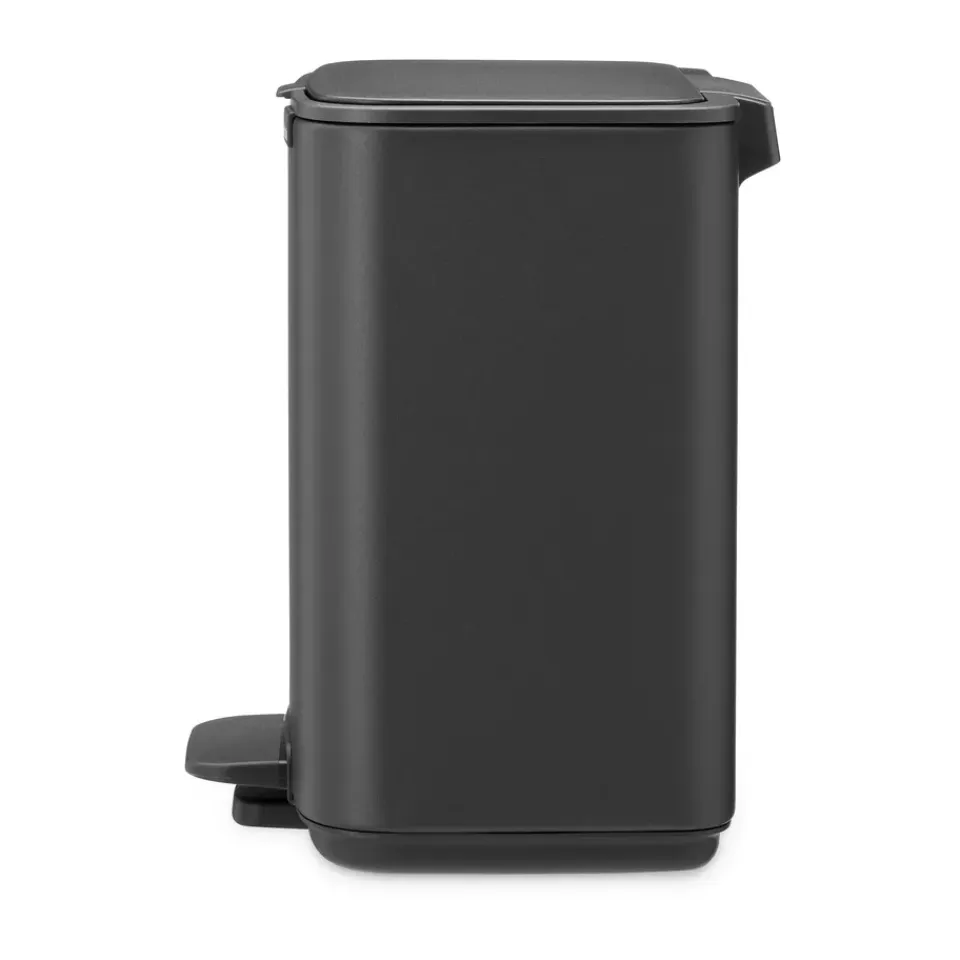 New Brabantia Cubo de basura con pedal Bo 4 L, Mineral Infinite Grey Gris