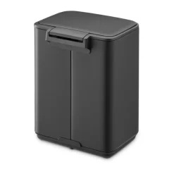 New Brabantia Cubo de basura con pedal Bo 4 L, Mineral Infinite Grey Gris