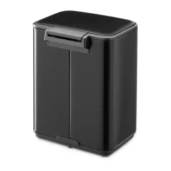 New Brabantia Cubo de basura con pedal Bo 4 L, mate Negro