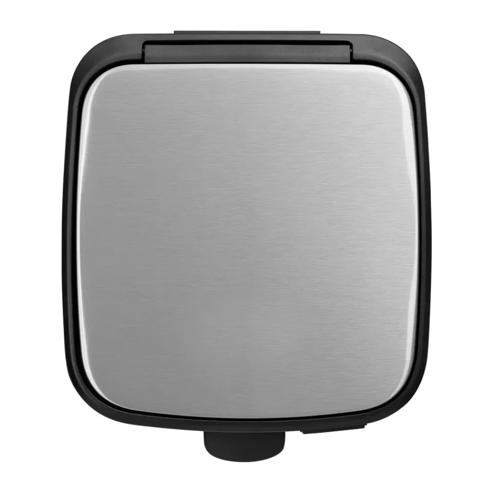 New Brabantia Cubo de basura con pedal Bo 30 L, Acero mate antihuellas Plateado