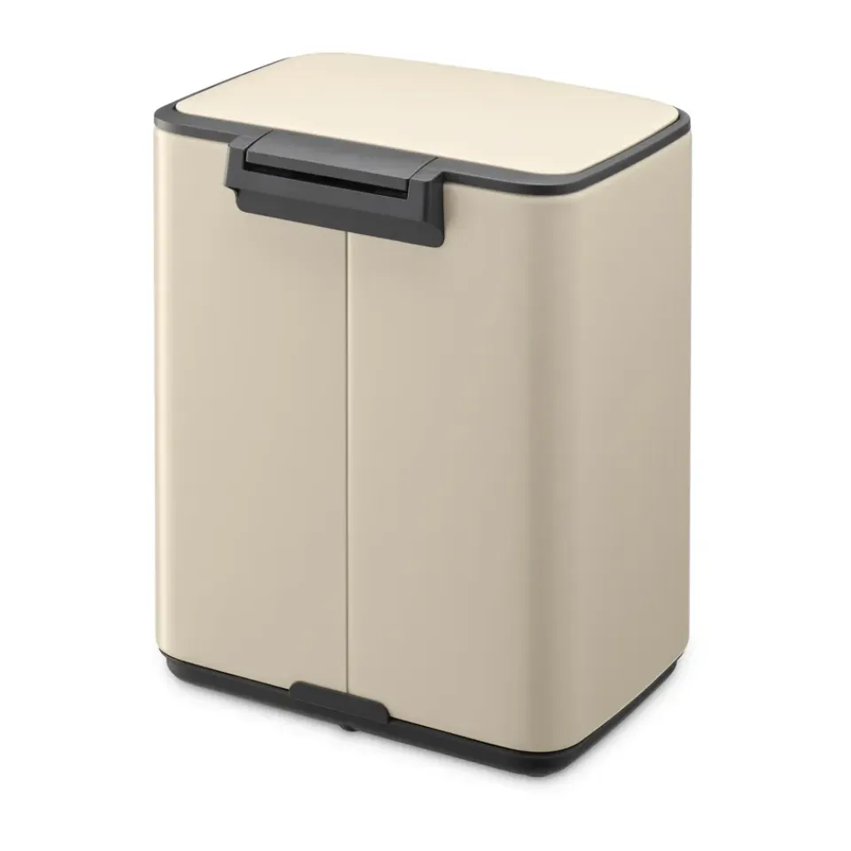 New Brabantia Cubo de basura con pedal Bo 7 L, suave Beige