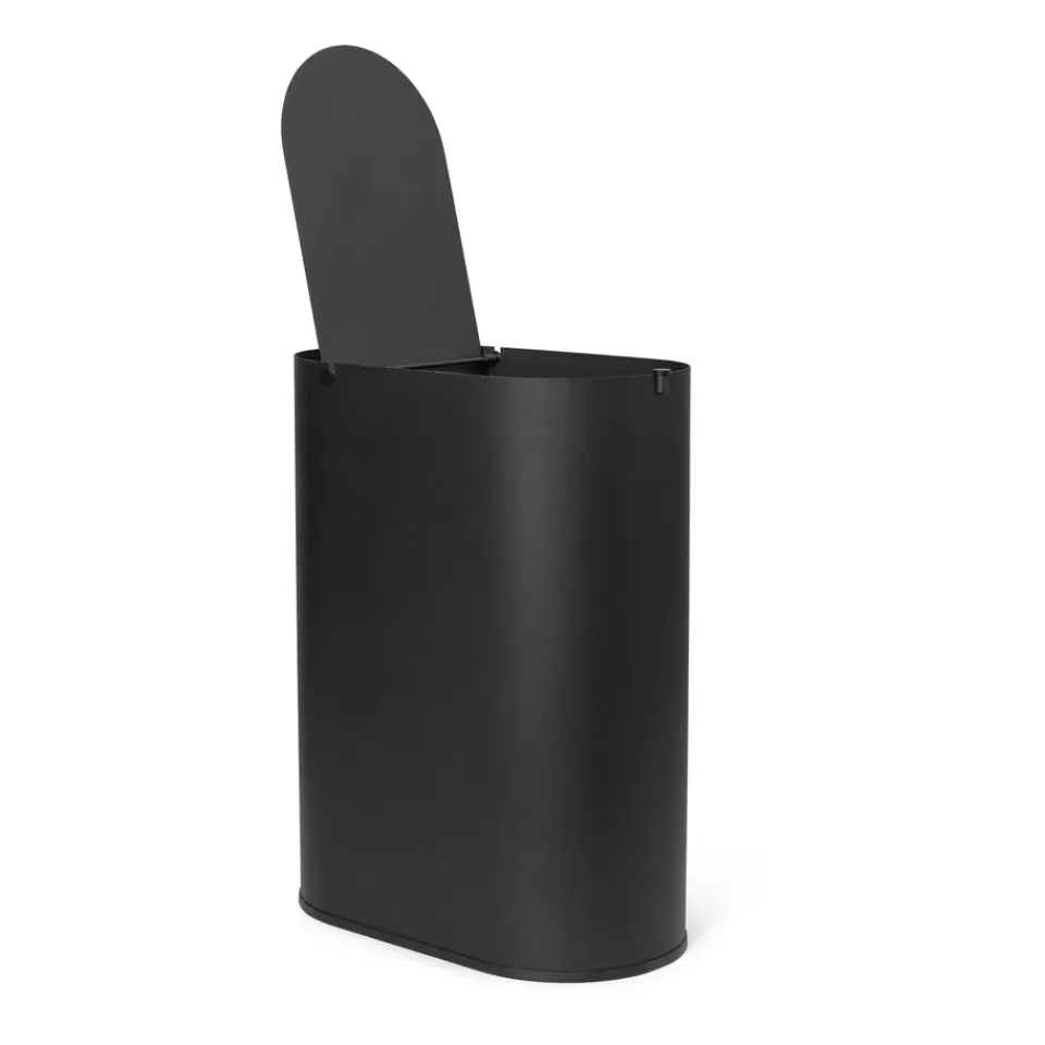 Discount Ferm Living Cubo de basura Enkel medium, Black Negro