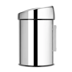 Brabantia Cubo de basura Touch Bin, 3L, acero brillante Plateado