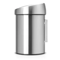 Best Brabantia Cubo de basura Touch Bin, 3L, acero mate Plateado