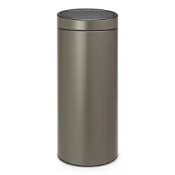 Brabantia Cubo de basura Touch Bin, 30 L, platino Gris
