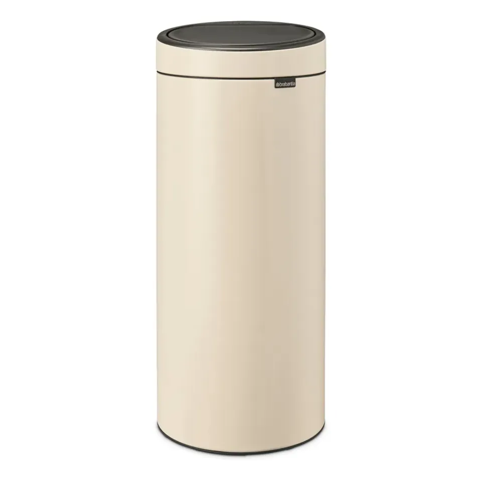 Brabantia Cubo de basura Touch Bin, 30 L, Soft Beige
