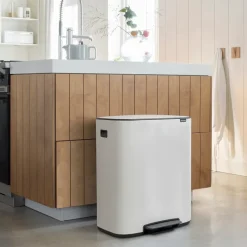 Hot Brabantia Cubo de pedal Bo 60 L, Blanco
