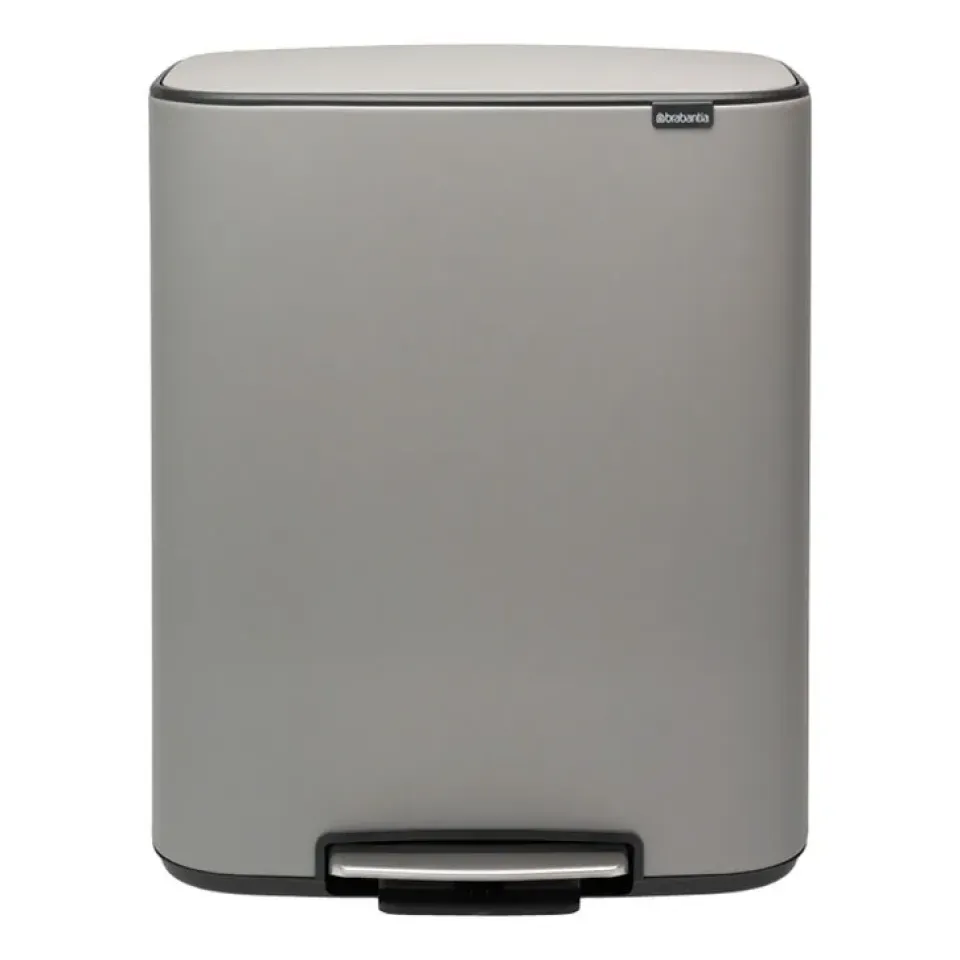 Outlet Brabantia Cubo de pedal Bo 60 L, Mineral concrete grey Gris