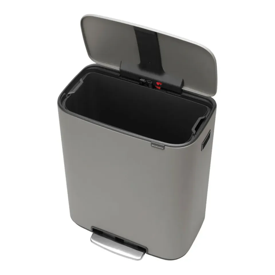 Outlet Brabantia Cubo de pedal Bo 60 L, Mineral concrete grey Gris