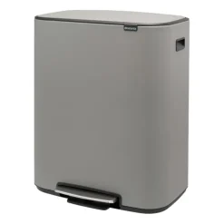 Outlet Brabantia Cubo de pedal Bo 60 L, Mineral concrete grey Gris