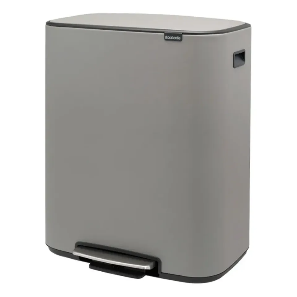 Outlet Brabantia Cubo de pedal Bo 60 L, Mineral concrete grey Gris