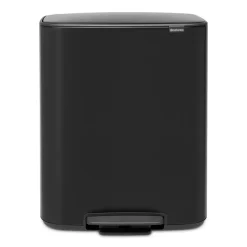 Brabantia Cubo de pedal Bo 60 L, Negro