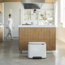Hot Brabantia Cubo de pedal Bo 36L, Blanco