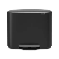 New Brabantia Cubo de pedal Bo 36L, mate Negro
