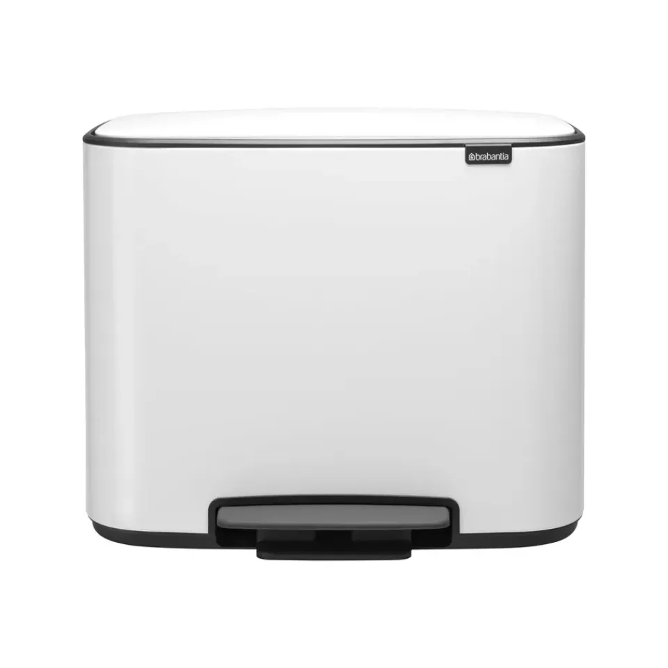 Brabantia Cubo de pedal Bo 3x11 L, Blanco