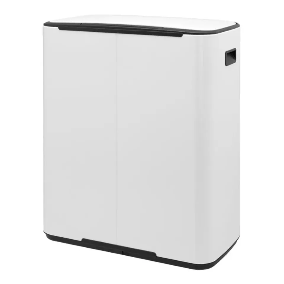 Best Brabantia Cubo de pedal Bo 2x30 L, White Blanco