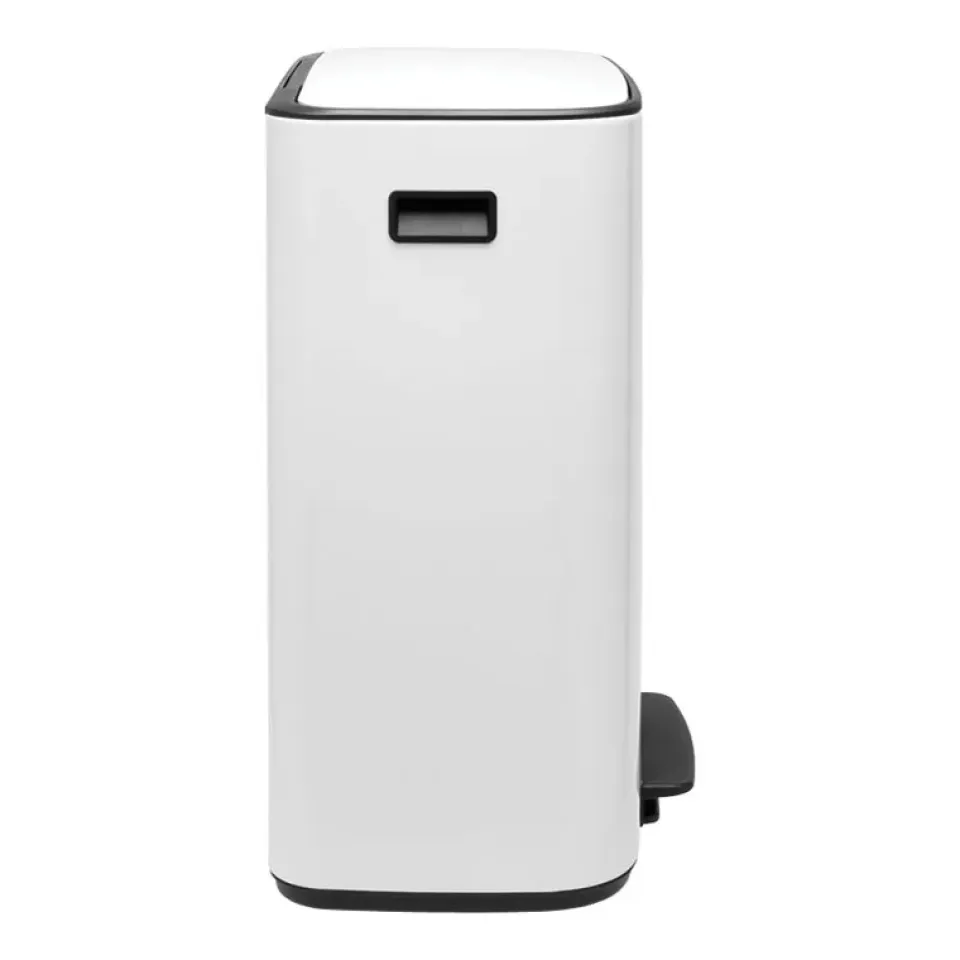 Best Brabantia Cubo de pedal Bo 2x30 L, White Blanco