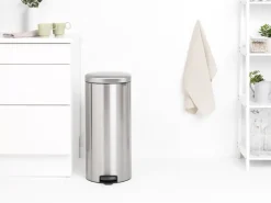 Sale Brabantia Cubo de pedal new Icon 30L, Matt steel fingerprint proof Plateado