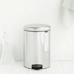 Clearance Brabantia Cubo de pedal newIcon 20L, Brilliant steel Plateado