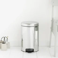 Online Brabantia Cubo de pedal newIcon 12L, Brilliant steel Plateado